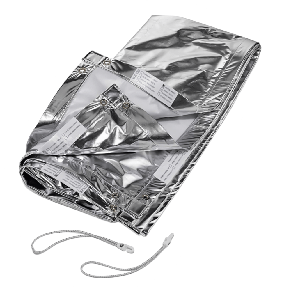 AVENGER TEXTILE 8'x8' SILVER / WHITE
